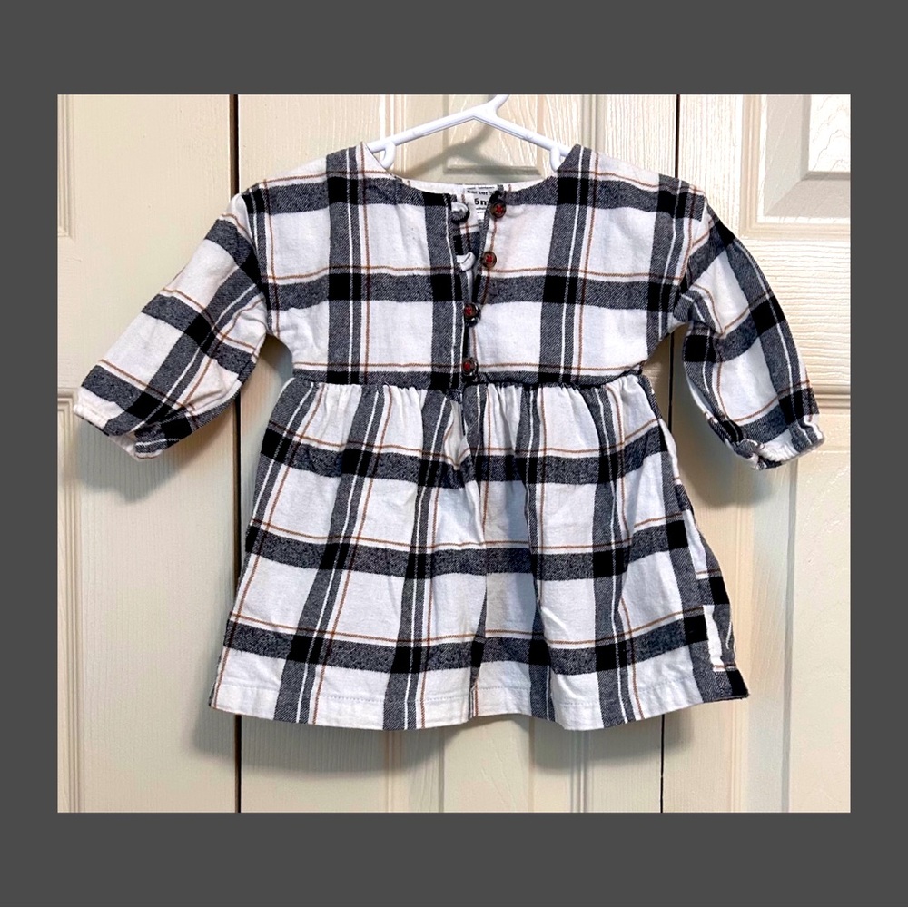Carter's Black and White Flannel Top!